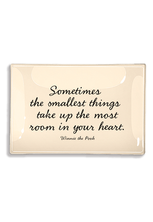 Sometimes the Smallest Things Decoupage Glass Tray