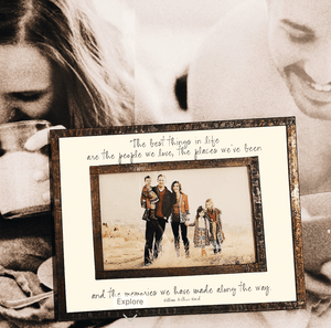 The Best Things In Life Copper & Glass Photo Frame - Bensgarden.com