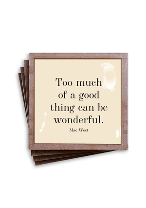 Too Much Of A Good Thing Copper & Glass Coasters, Set of 4 - Bensgarden.com