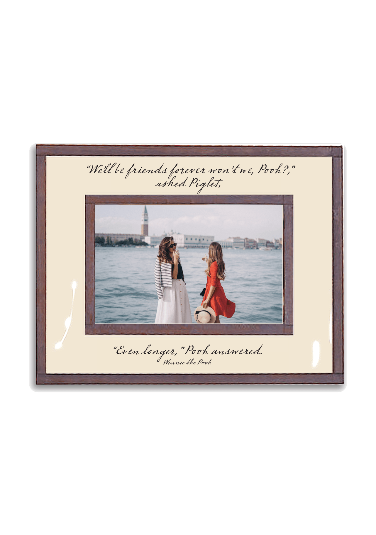 We'll Be Friends Forever Copper & Glass Photo Frame - Bensgarden.com