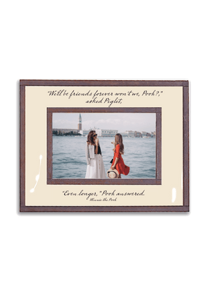 We'll Be Friends Forever Copper & Glass Photo Frame - Bensgarden.com