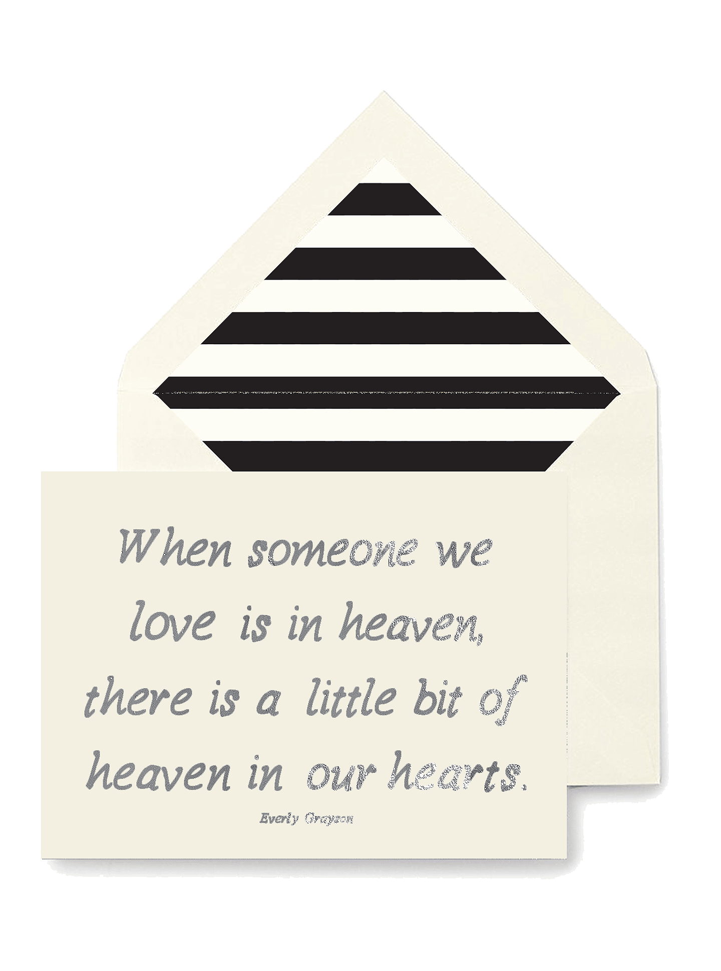 When Someone We Love Is In Heaven, Single Folded Card - Bensgarden.com