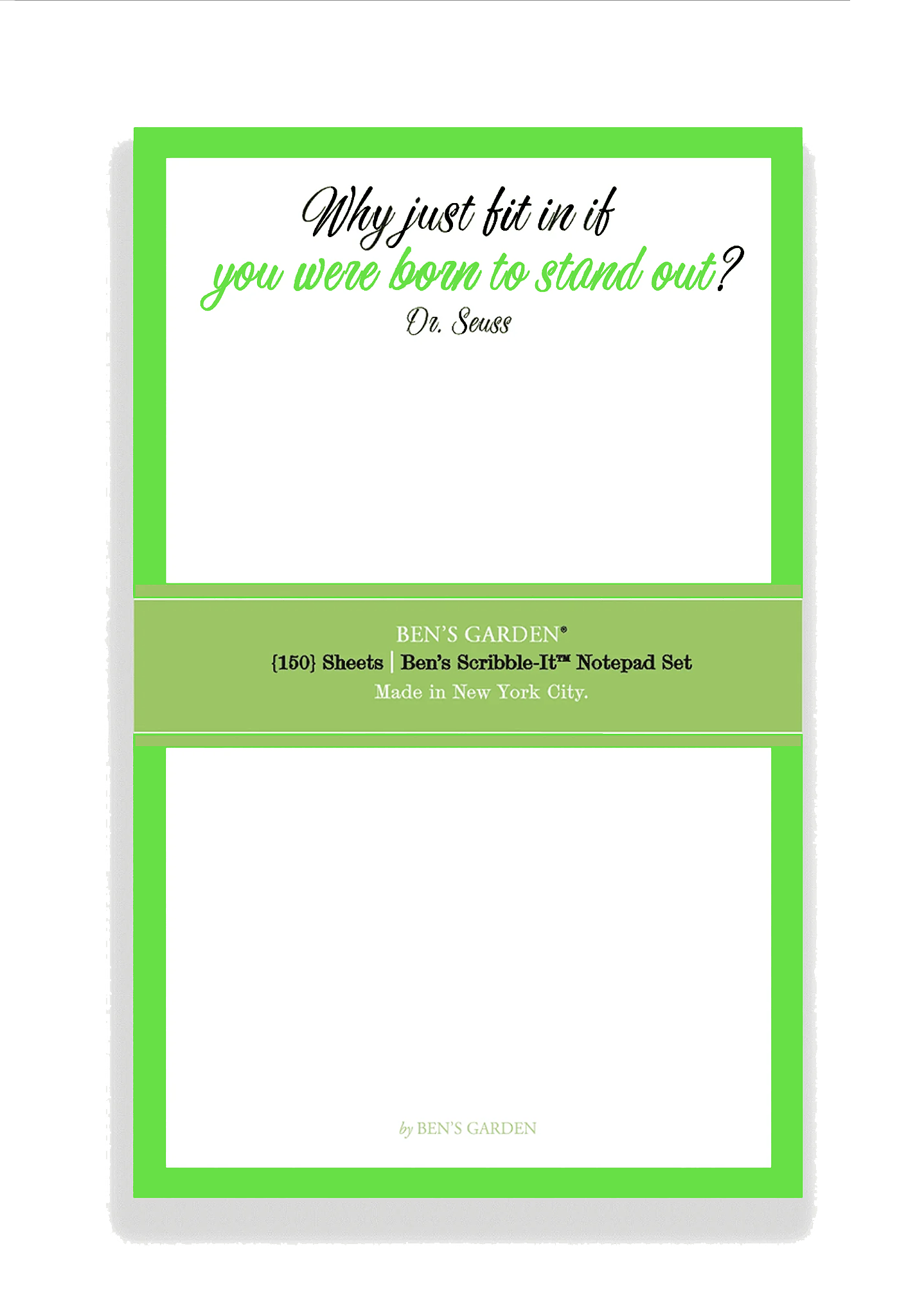 Why Fit In When You Were Born Scribble Notepad, Set/ 3