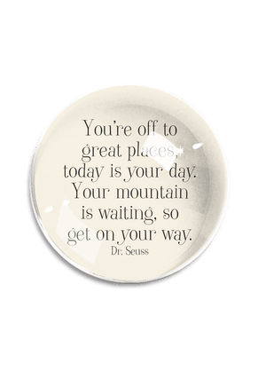 You're Off To Great Places Crystal Dome Paperweight - Bensgarden.com