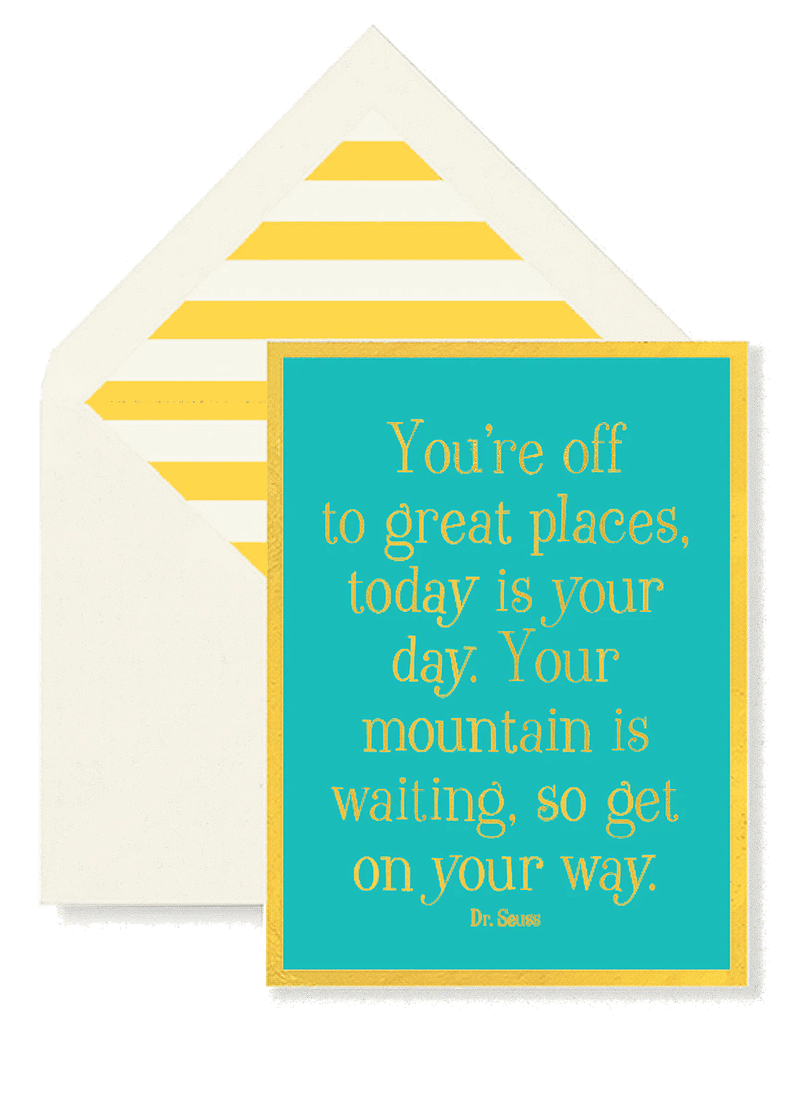 You're Off To Great Places. Greeting Card, Single Folded Card - Bensgarden.com