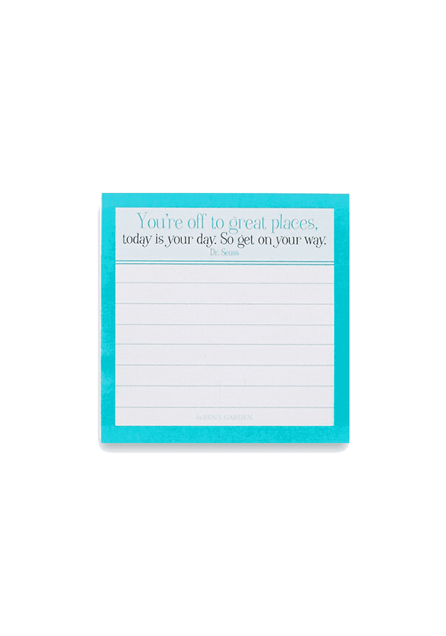 Ben's Garden You're Off To Great Places Scribble-It Stickies Pad