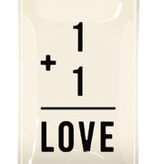 1+1 = Love Decoupage Glass Tray - Bensgarden.com