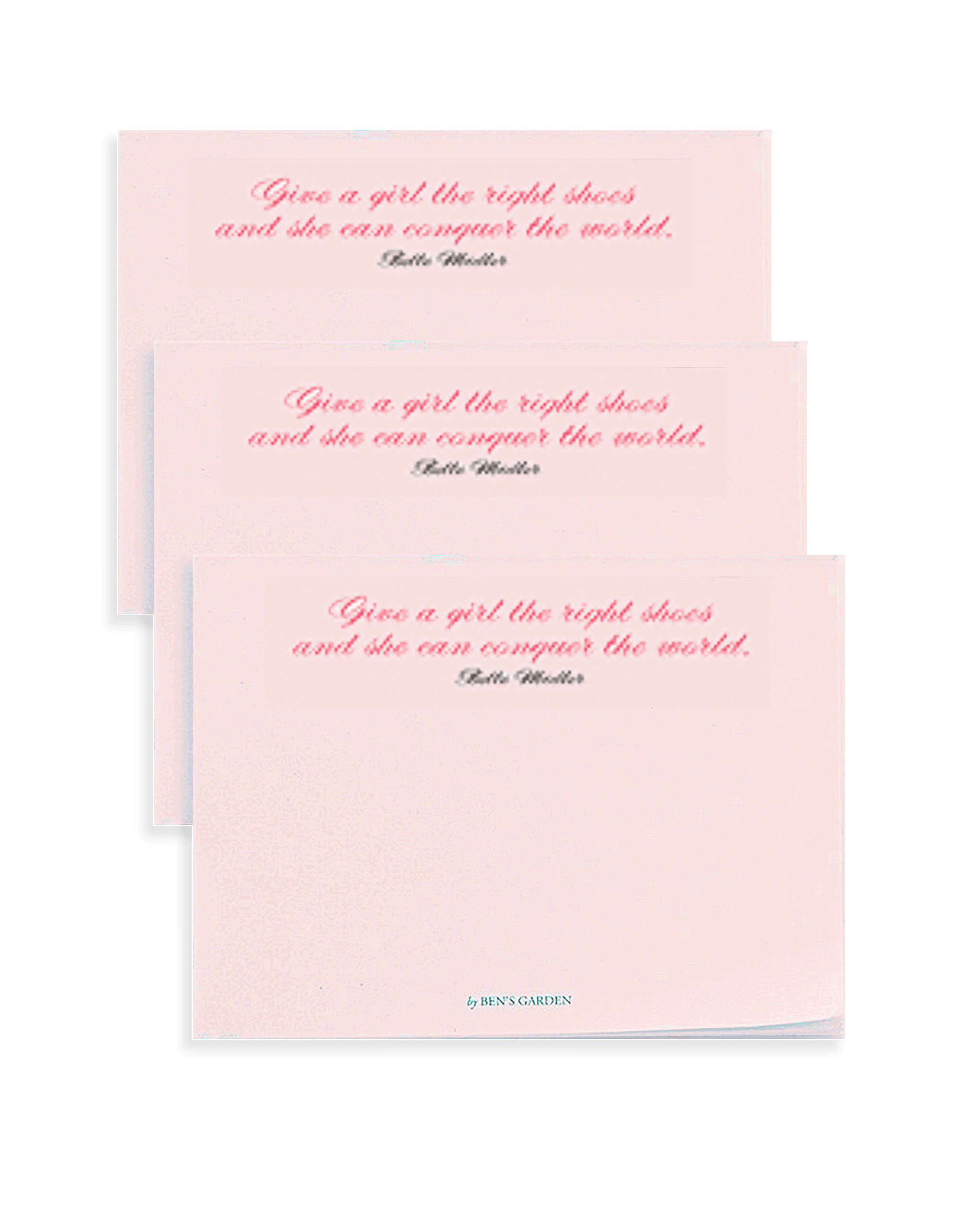 150-Page Give a Girl The Right Shoes 3"x 4" sticky Pads, Set of 3 - Bensgarden.com