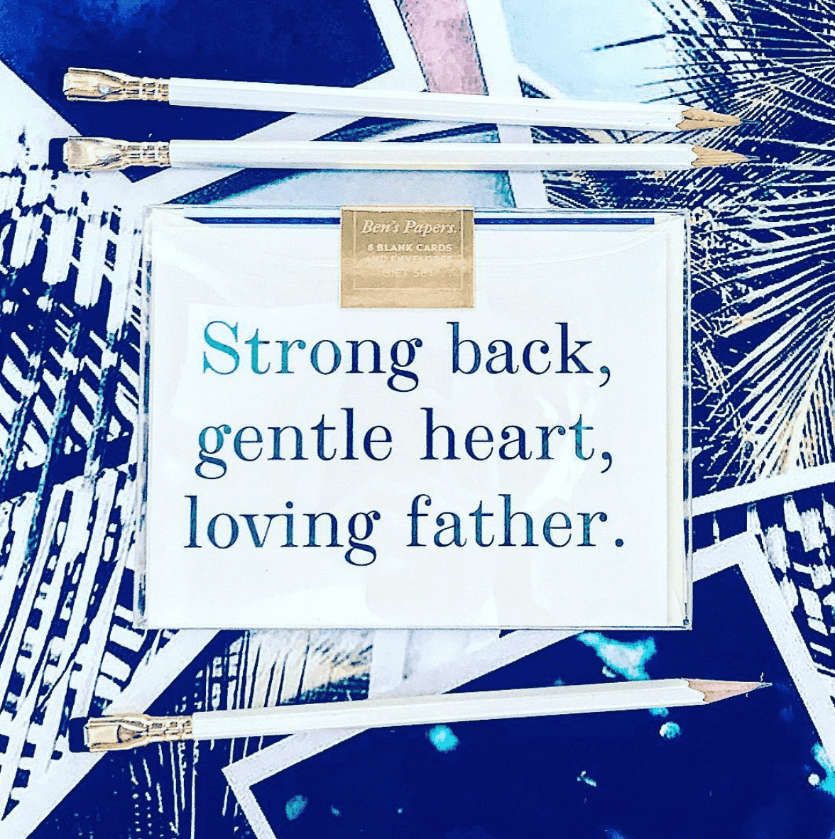 Strong Back, Gentle Heart Greeting Card, Single or Boxed Set of 8 - Bensgarden.com