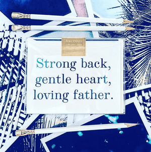 Bensgarden.com | Strong Back, Gentle Heart Greeting Card, Single or Boxed Set of 8 - Ben's Garden. Made in New York City.