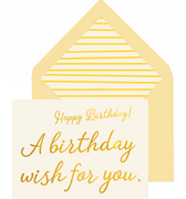 A Birthday Wish For You Greeting Card, Single Blank Card or Boxed Set - Bensgarden.com