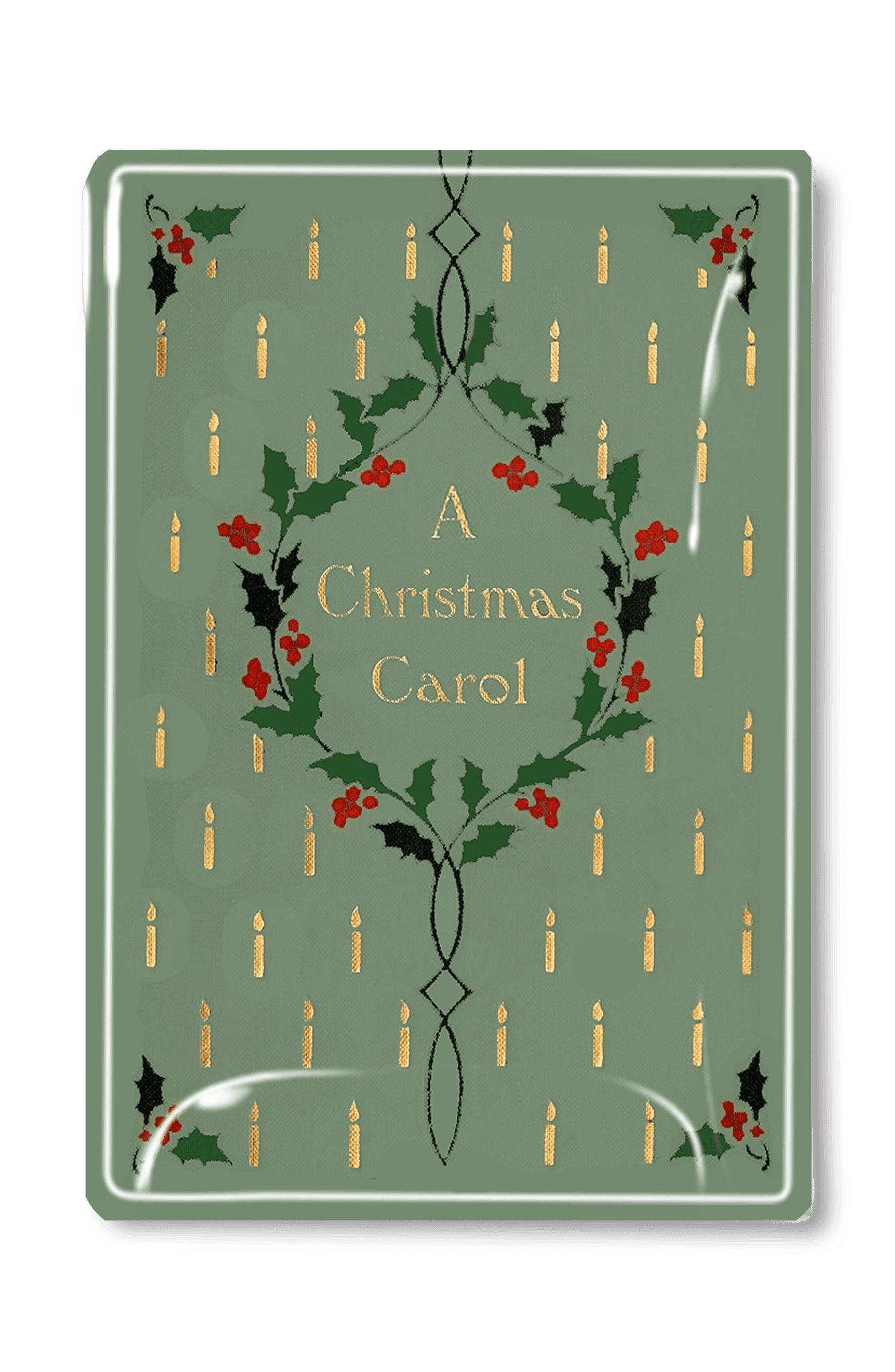 A Christmas Story Vintage Book Cover Glass Decoupage Tray - Bensgarden.com