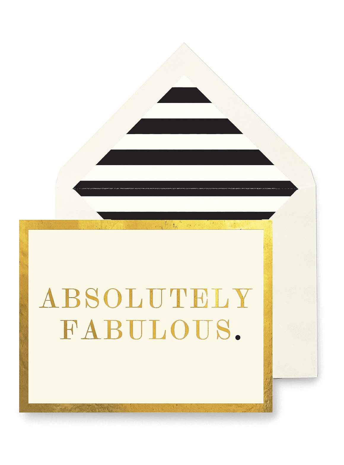 Absolutely Fabulous Greeting Card, Single Folded Signature Card - Bensgarden.com