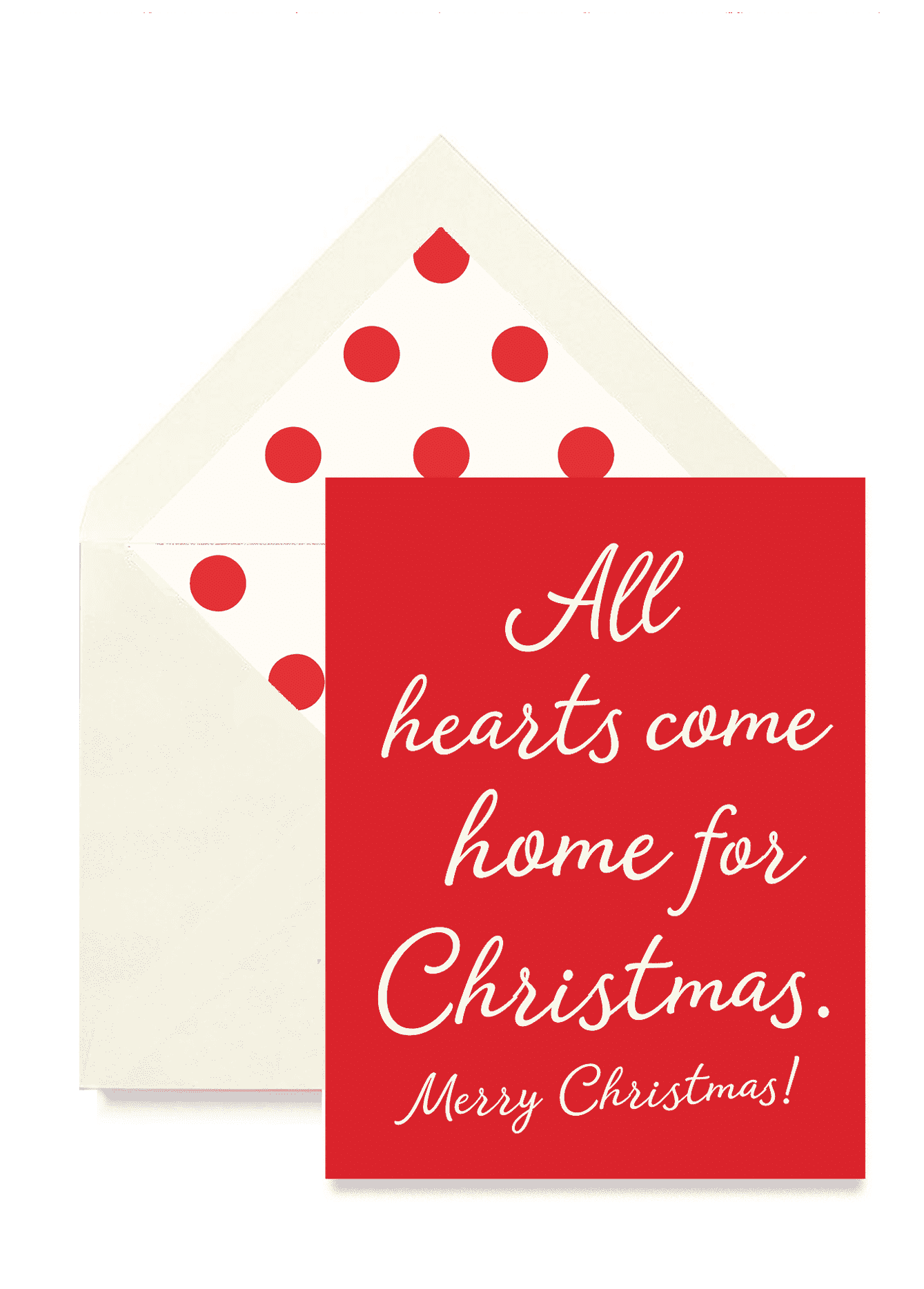 All Hearts Come Home For Christmas Greeting Card, Single or Boxed Set of 8