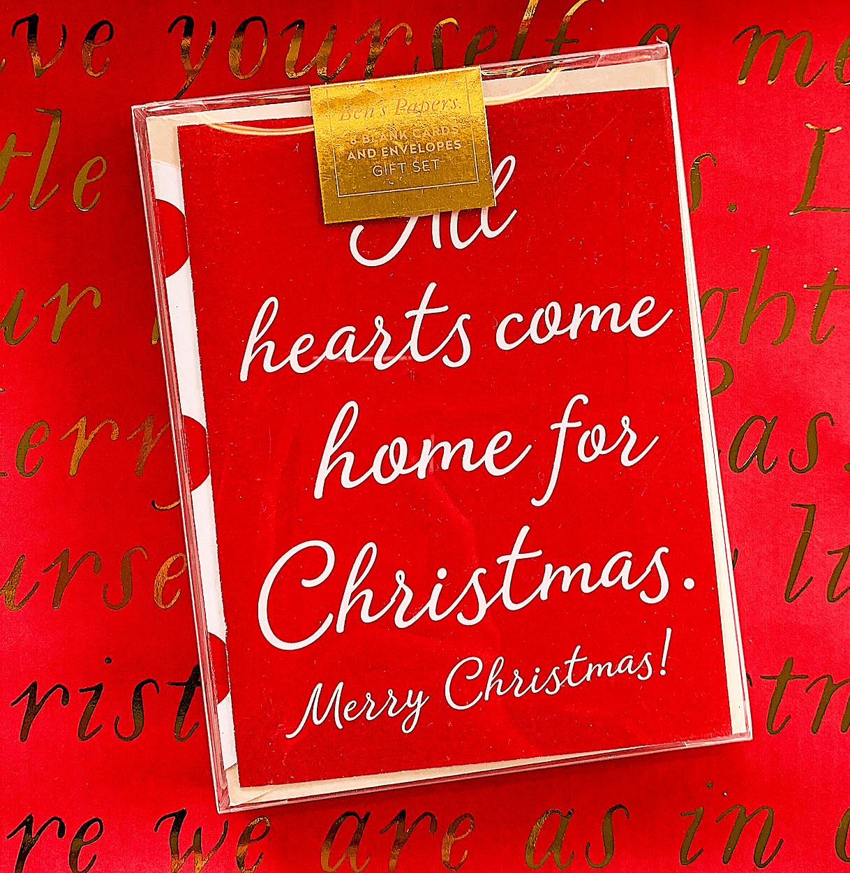 All Hearts Come Home For Christmas Greeting Card, Single or Boxed Set of 8 - Bensgarden.com