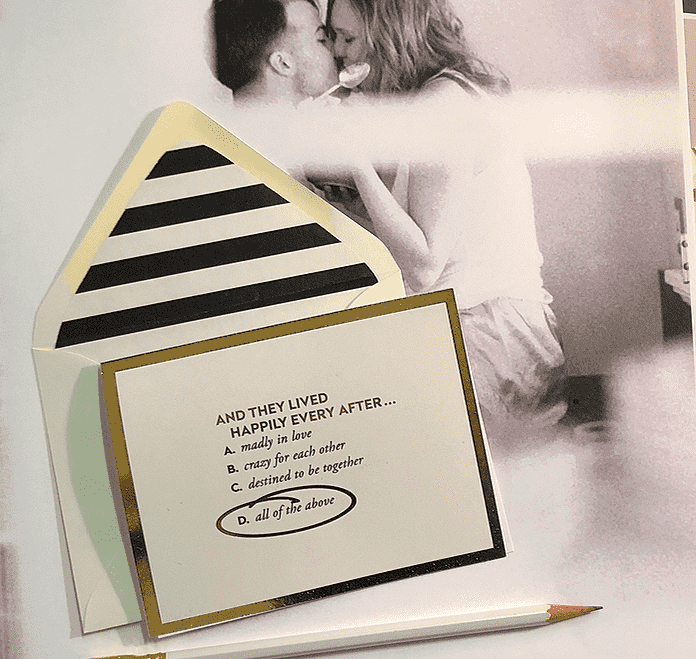 And They Lived Happily Ever After Greeting Card, Single Folded Card or Boxed Set of 8 - Bensgarden.com