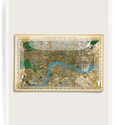 Antique Map Of London Decoupage Glass Tray - Bensgarden.com