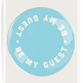 Be My Guest Sea Blue Round Decoupage Glass Tray - Bensgarden.com