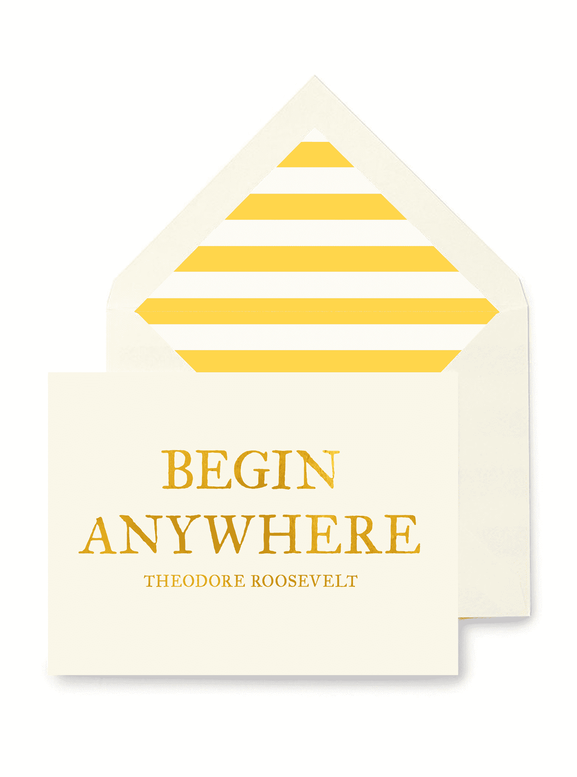 Begin Anywhere Greeting Card, Single Folded Card or Boxed Set of 8 - Bensgarden.com