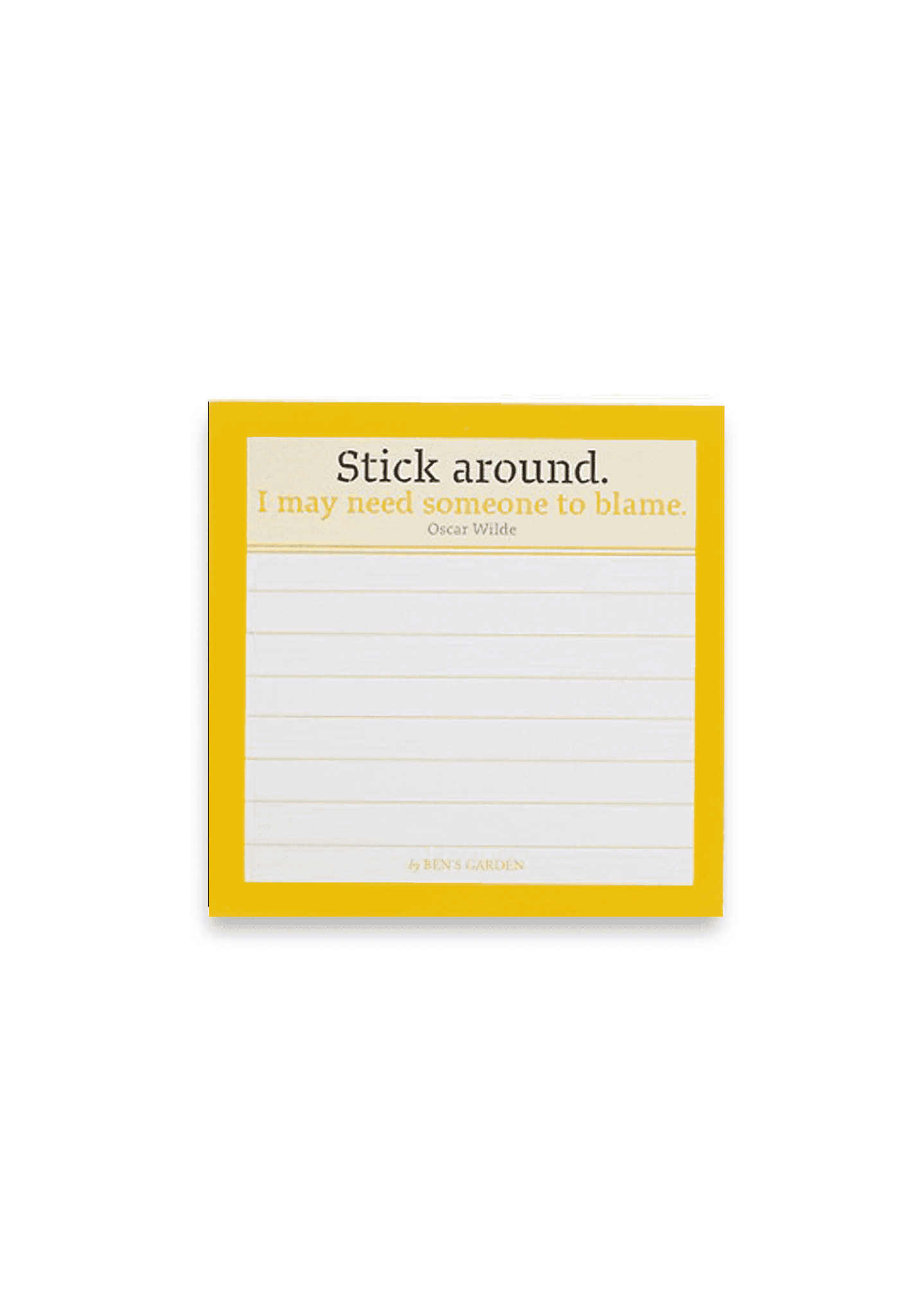 Ben's Garden Stick Around. Scribble-It Stickies Pad - Bensgarden.com