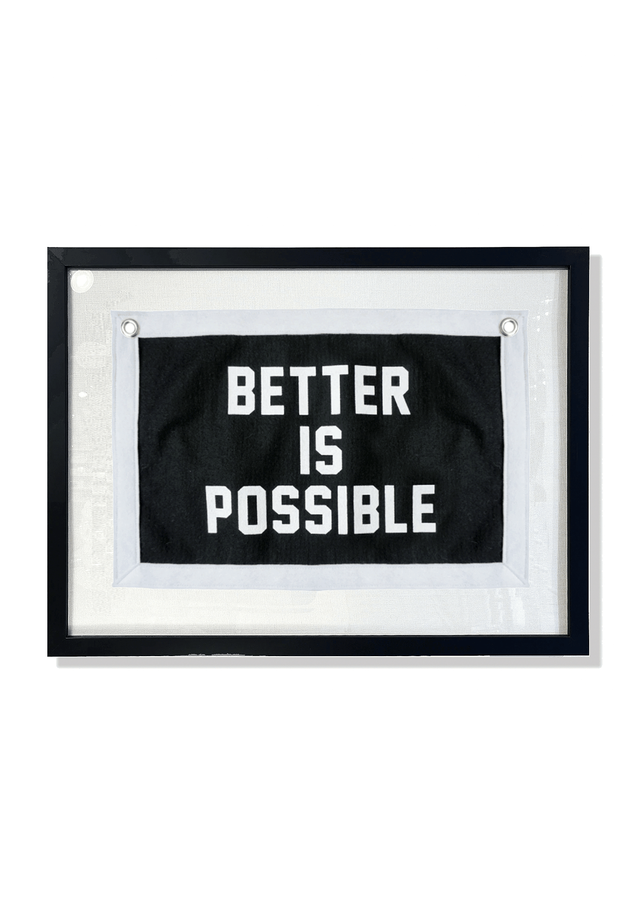 Better Is Possible Cut-And-Sewn Wool Felt Pennant Flag - Bensgarden.com