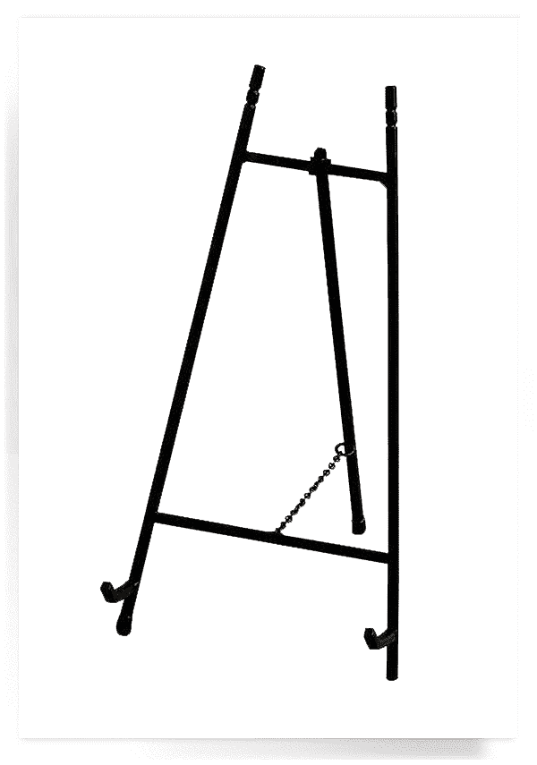 Classic Black Iron Gallery Easel For Decoupage Trays - Bensgarden.com