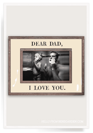 Dear Dad, I Love You Copper & Glass Photo Frame - Bensgarden.com