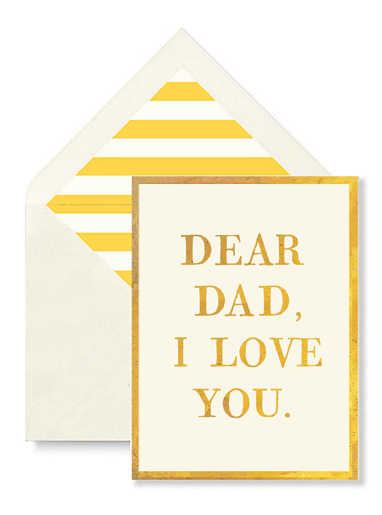 Dear Dad, I Love You Greeting Card, Single Folded Card or Boxed Set of 8 - Bensgarden.com