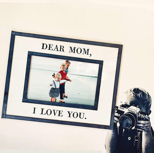 Dear Mom, I Love You Copper & Glass Photo Frame - Bensgarden.com