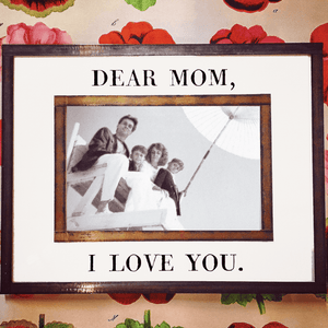 Dear Mom, I Love You Copper & Glass Photo Frame - Bensgarden.com
