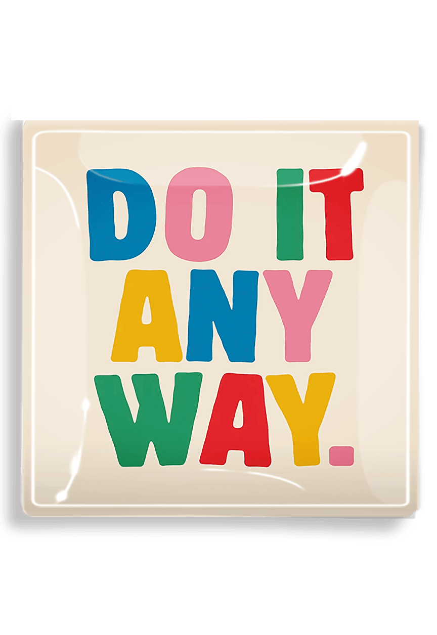 Do It Any Way Decoupage Glass Tray - Bensgarden.com