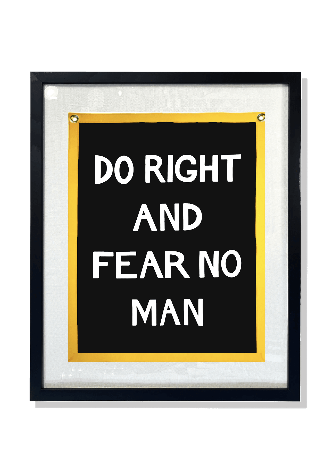 "Do Right And Fear No" Cut-And-Sewn Wool Felt Pennant Flag - Bensgarden.com