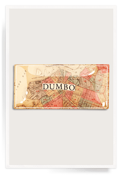 Dumbo Cutout Decoupage Glass Tray - Bensgarden.com