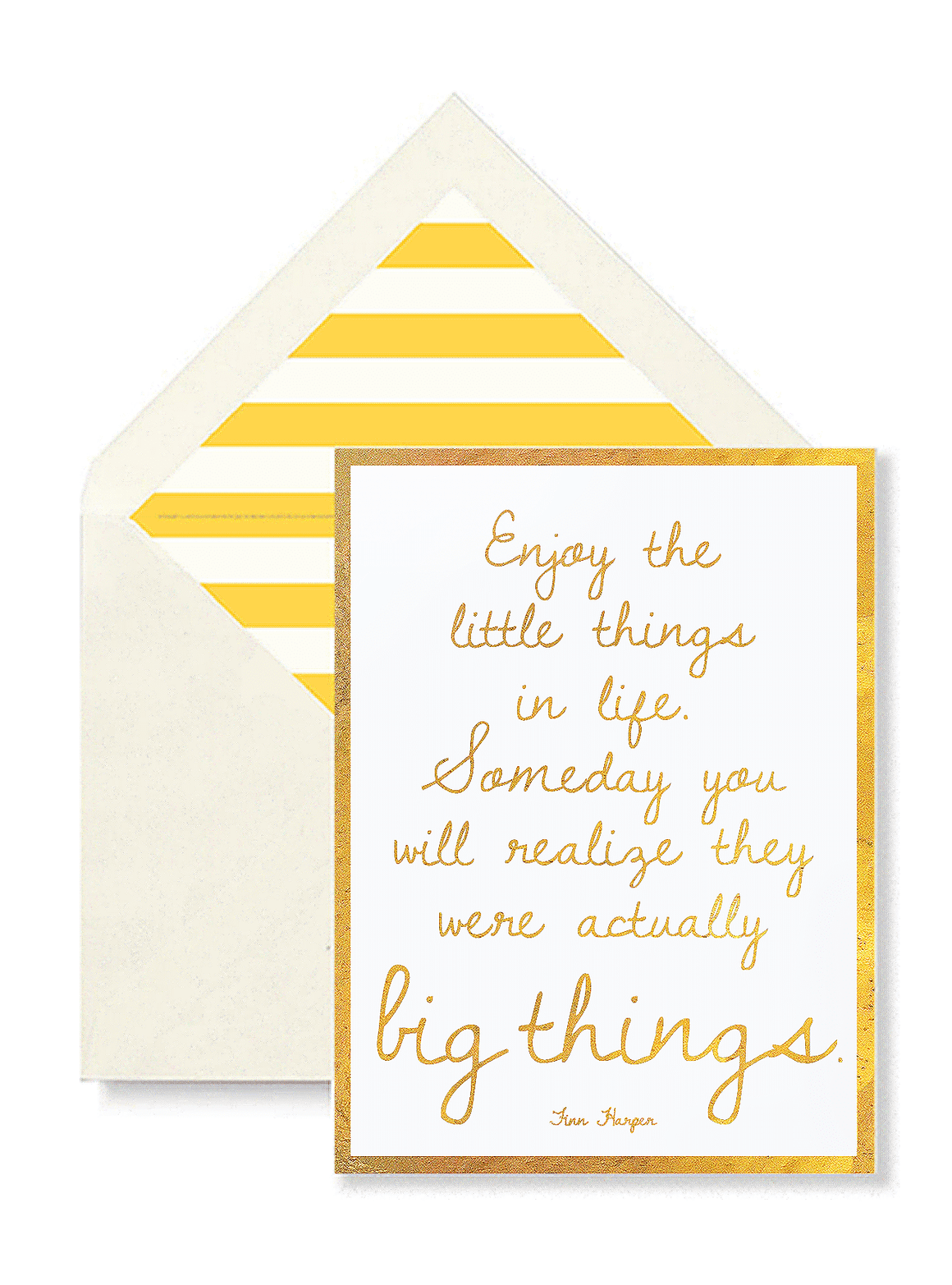 Enjoy The Little Things In Life Greeting Card, Single Folded Card or Boxed Set of 8 - Bensgarden.com