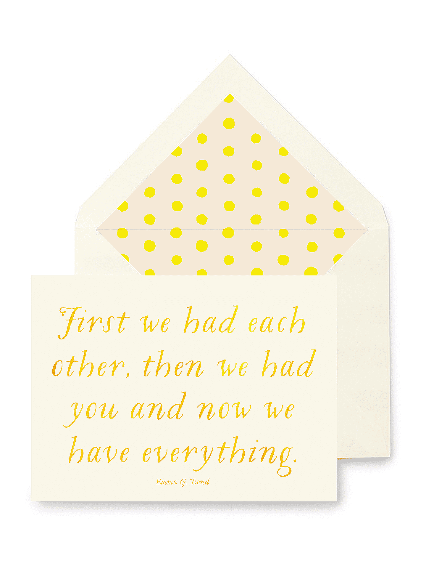 First We Had Each Other, Then We Had You Greeting Card, Single or Boxed Set of 8 - Bensgarden.com
