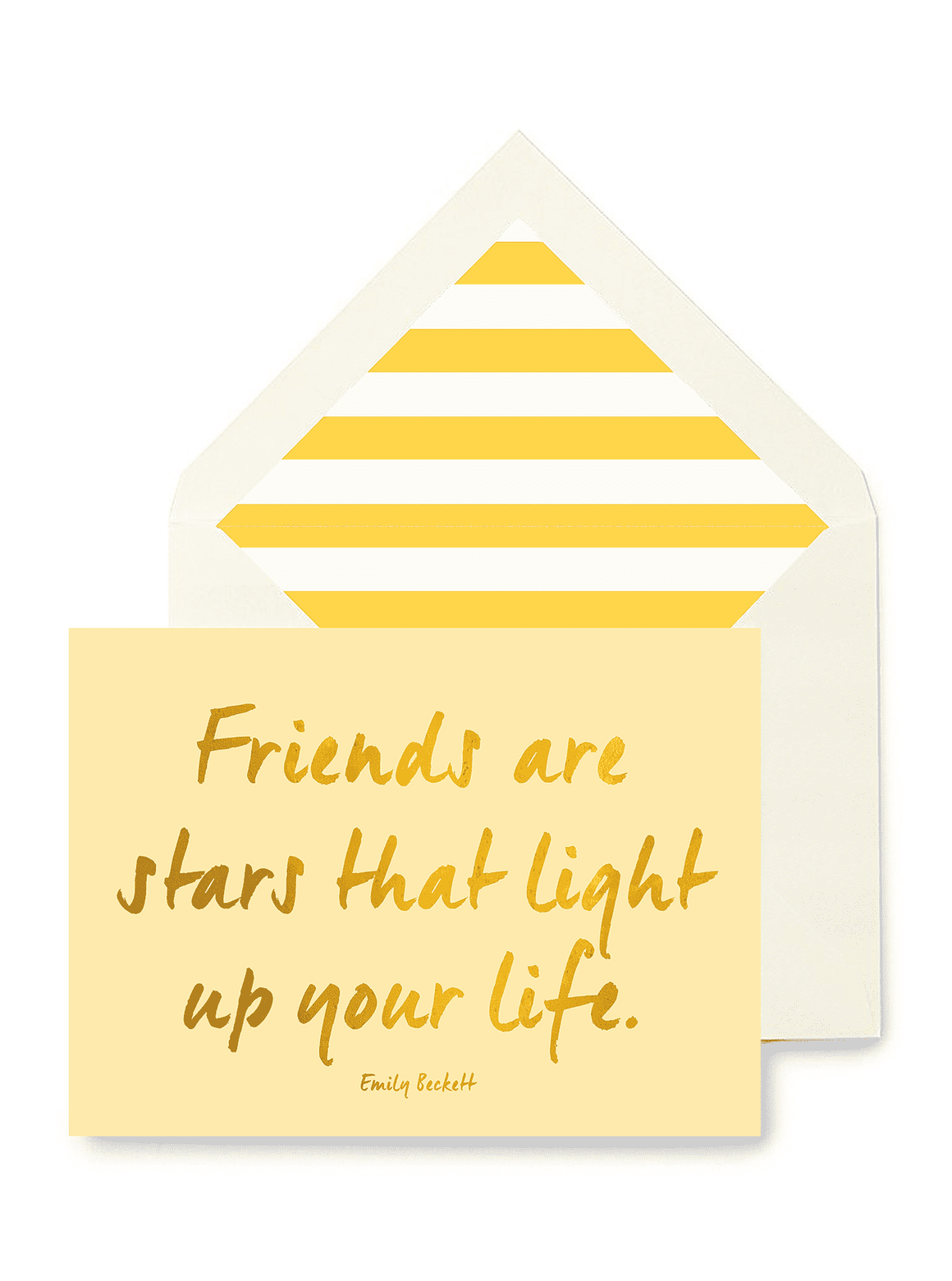 Friends Are Like Stars Greeting Card, Single Folded Card or Boxed Set of 8 - Bensgarden.com