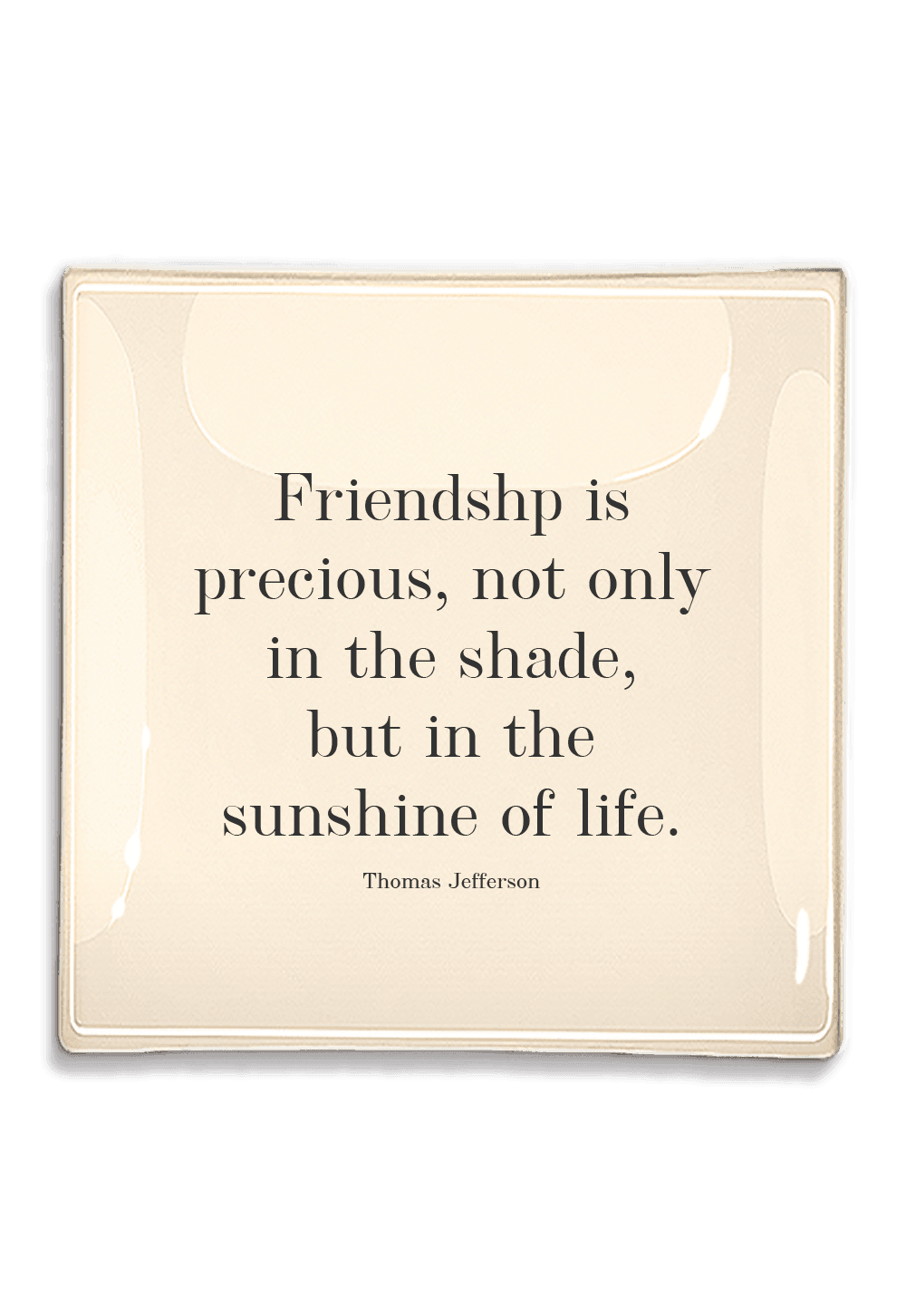 Friendship is Precious Decoupage Glass Tray - Bensgarden.com