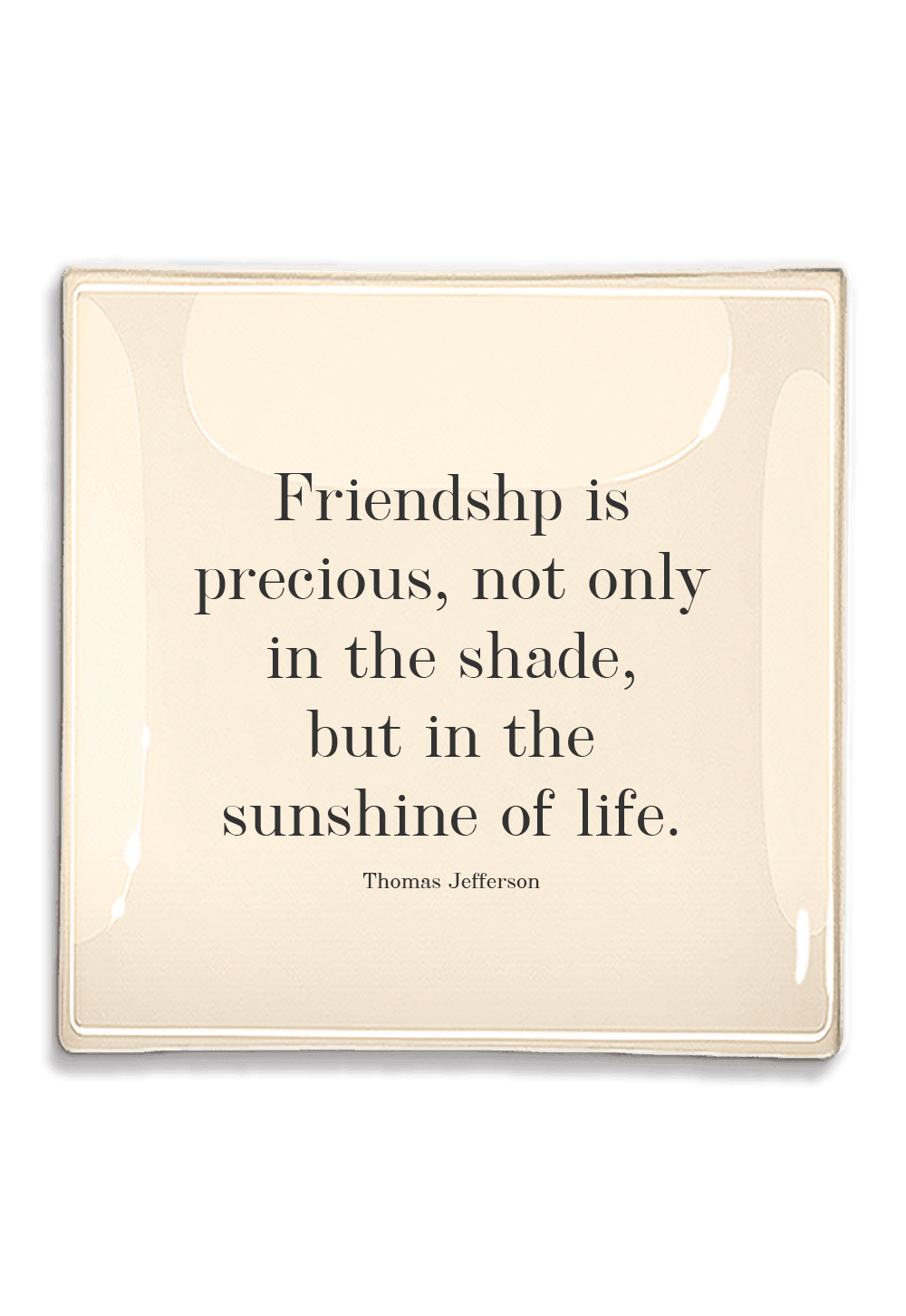 Friendship is Precious Decoupage Glass Tray - Bensgarden.com