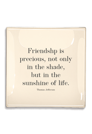 Friendship is Precious Decoupage Glass Tray - Bensgarden.com