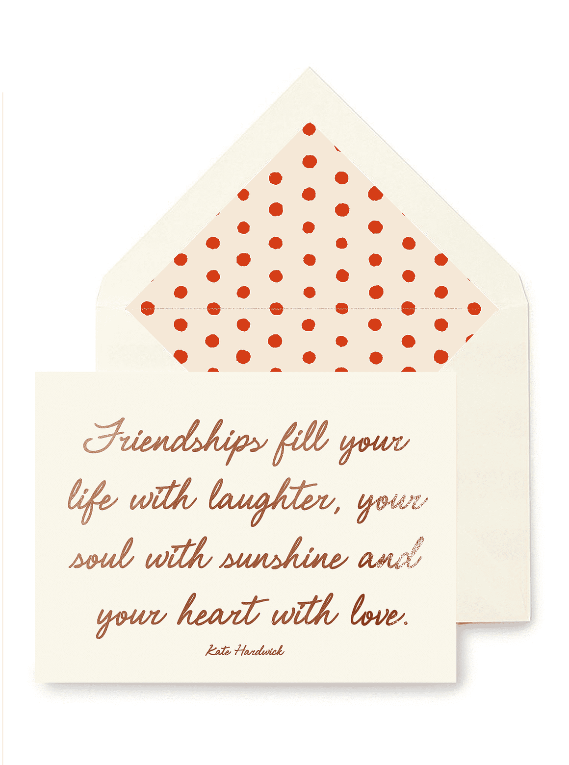 Friendships Fill Your Life Greeting Card, Single Folded Card or Boxed Set of 8 - Bensgarden.com