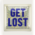 Get Lost Decoupage Glass Tray - Bensgarden.com