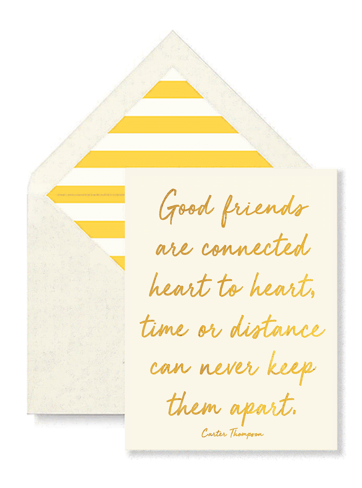 Good Friends Greeting Card, Single Folded Card or Boxed Set of 8 - Bensgarden.com