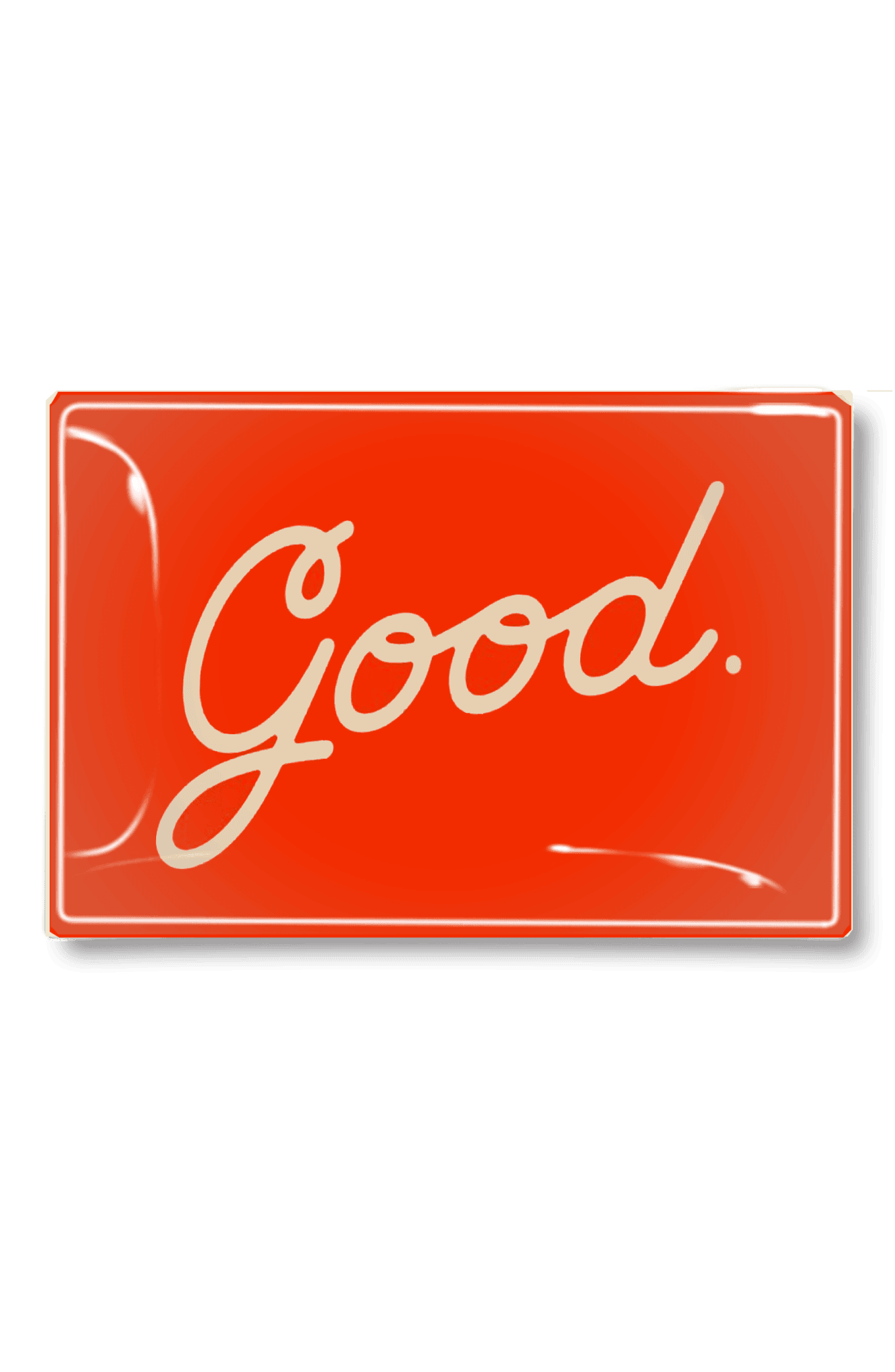 Good Script Decoupage Glass Tray - Bensgarden.com