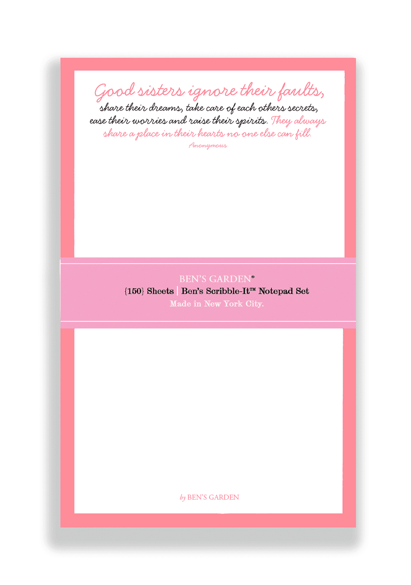 Good Sisters Scribble Notepad Set Of 3 - Bensgarden.com