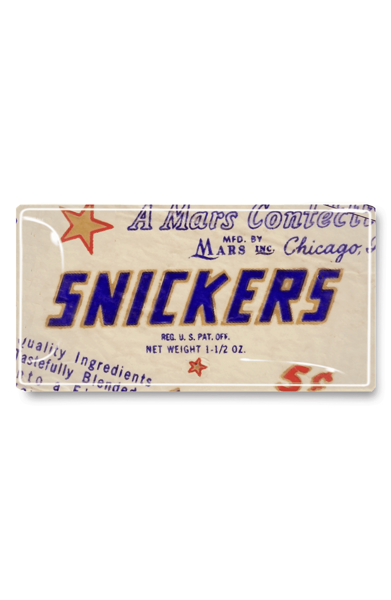 Grab Me A Snickers Decoupage Glass Tray - Bensgarden.com