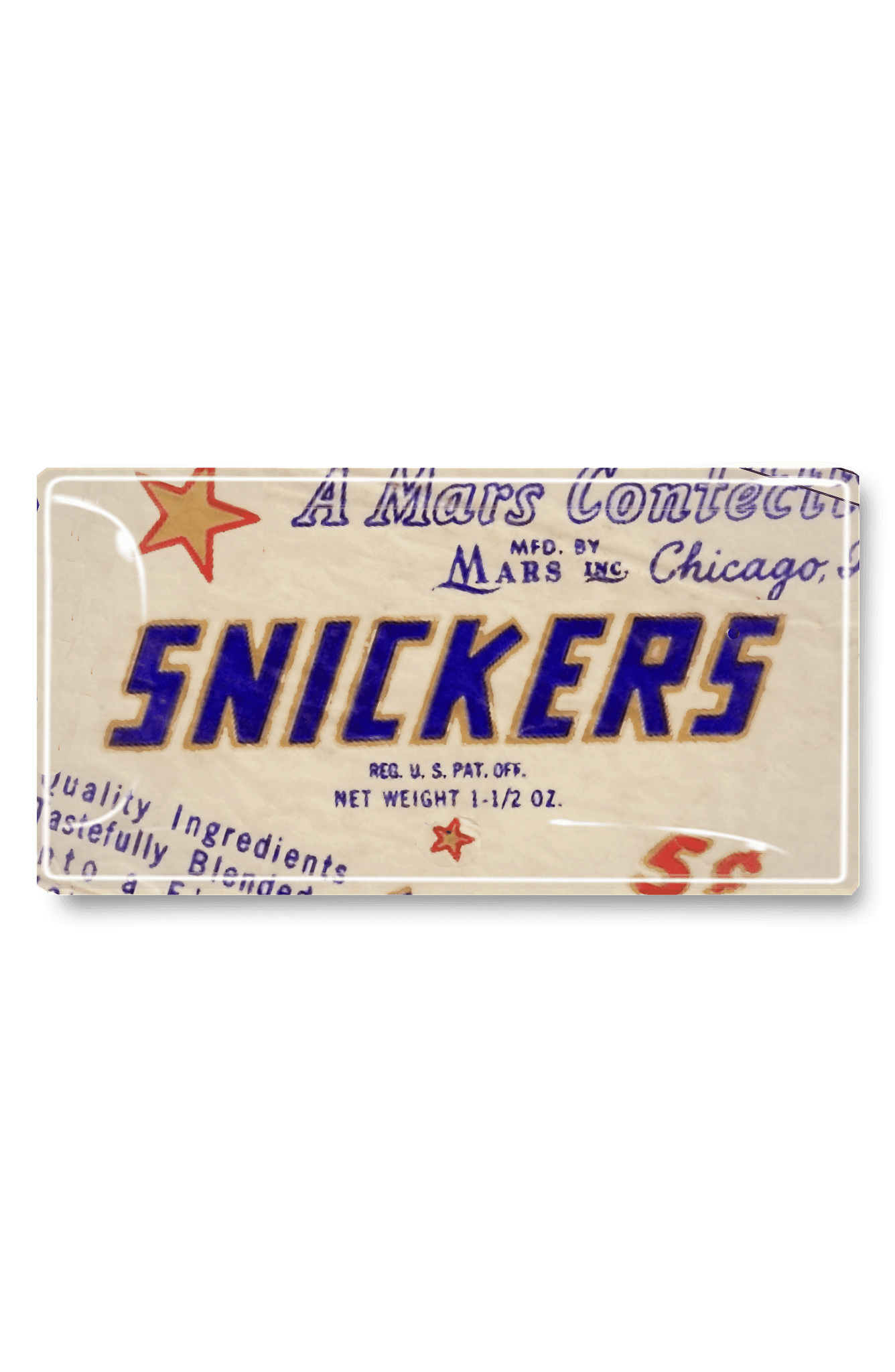 Grab Me A Snickers Decoupage Glass Tray - Bensgarden.com