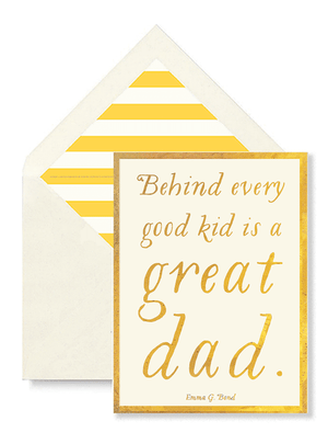 Great Dad Greeting Card, Single Folded Card - Bensgarden.com