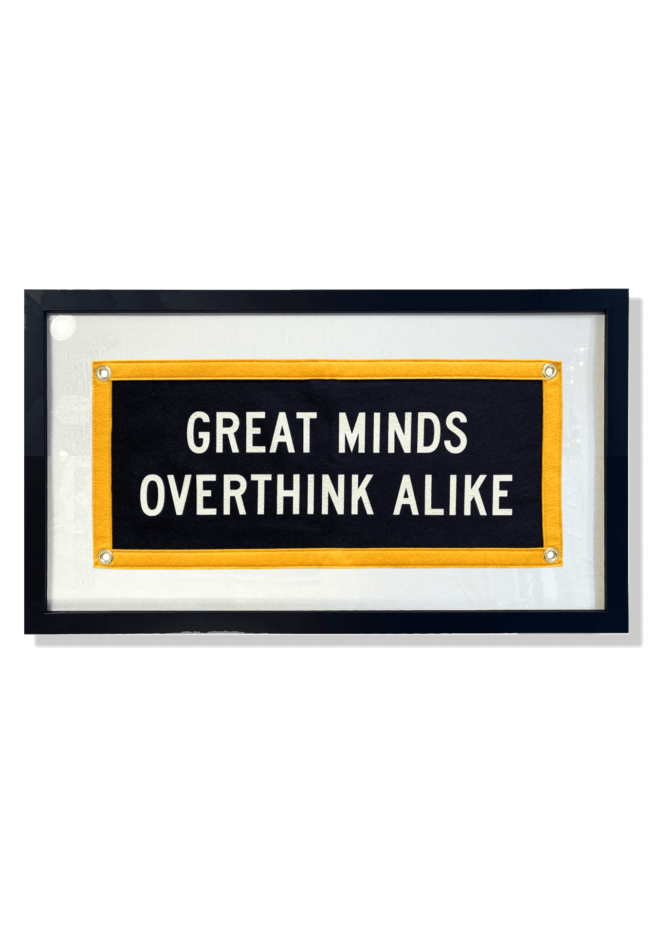 Great Minds Cut-And-Sewn Wool Felt Pennant Flag - Bensgarden.com