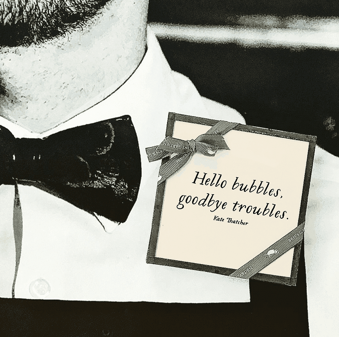 Hello Bubbles, Goodbye Troubles Copper & Glass Coasters, Set of 4 - Bensgarden.com