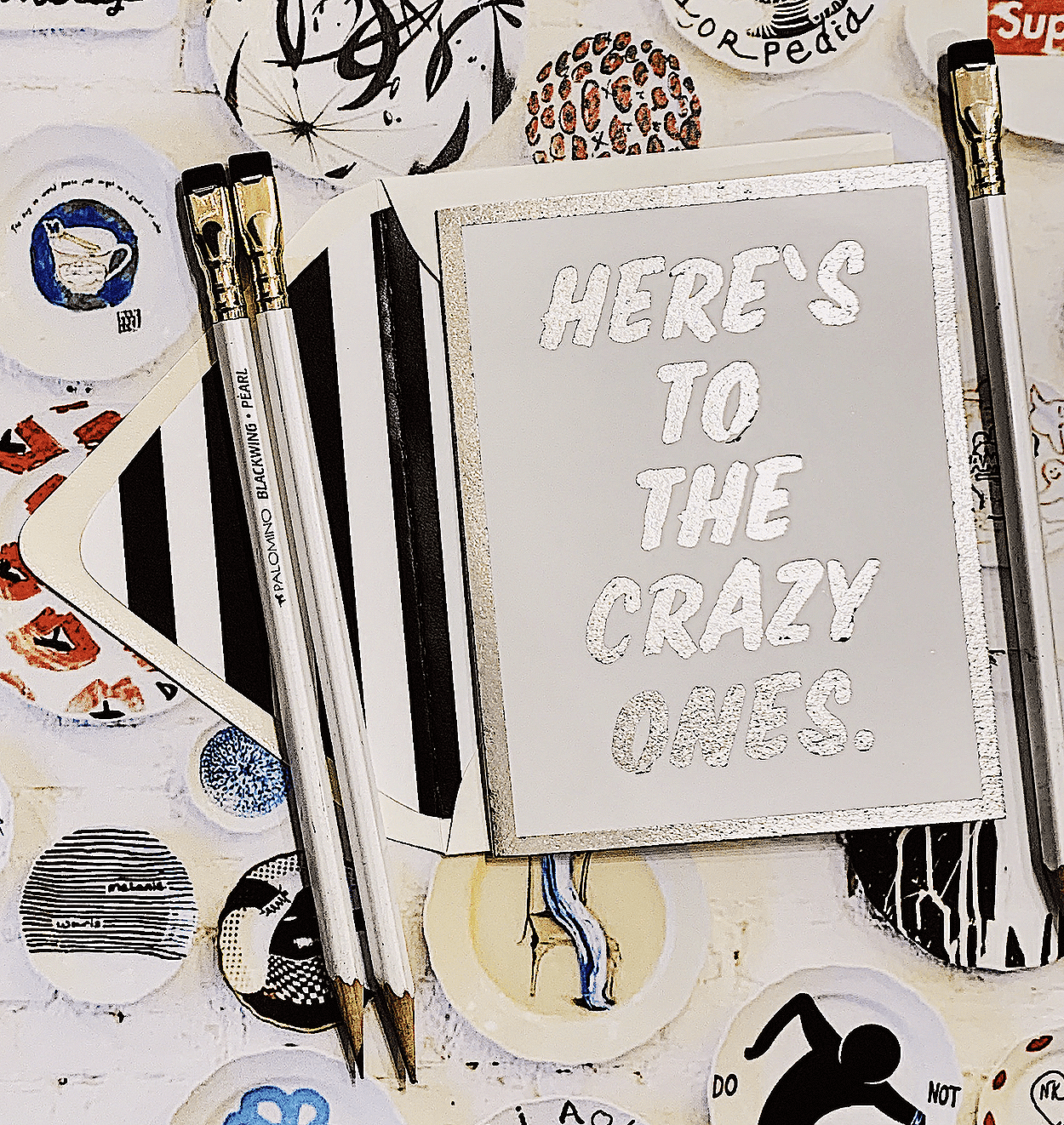 Here's To The Crazy Ones Greeting Card, Single Blank Card - Bensgarden.com